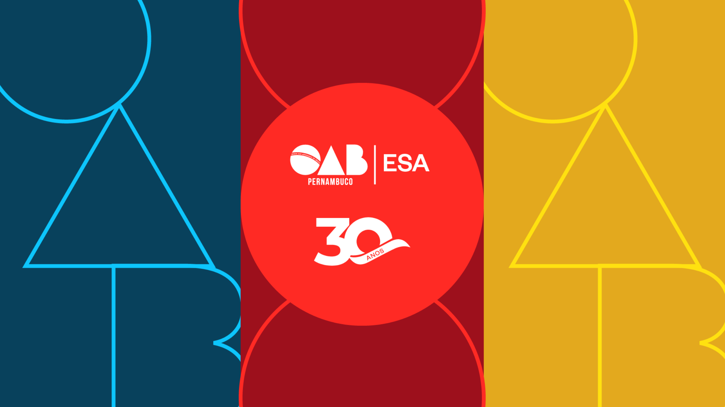 Rebranding institucional com cores da OAB ESA-PE.